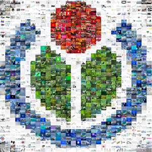 Wikimedia logo mosaic
